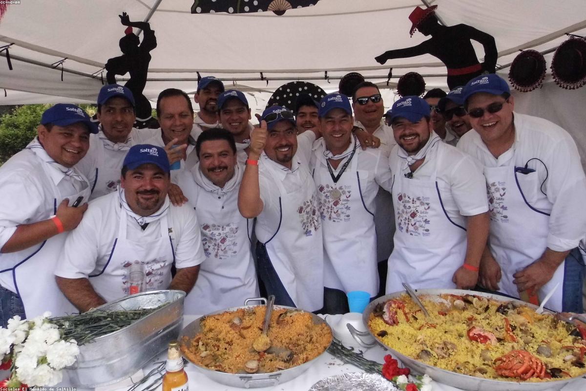 Chef cooking demonstration at a food festival